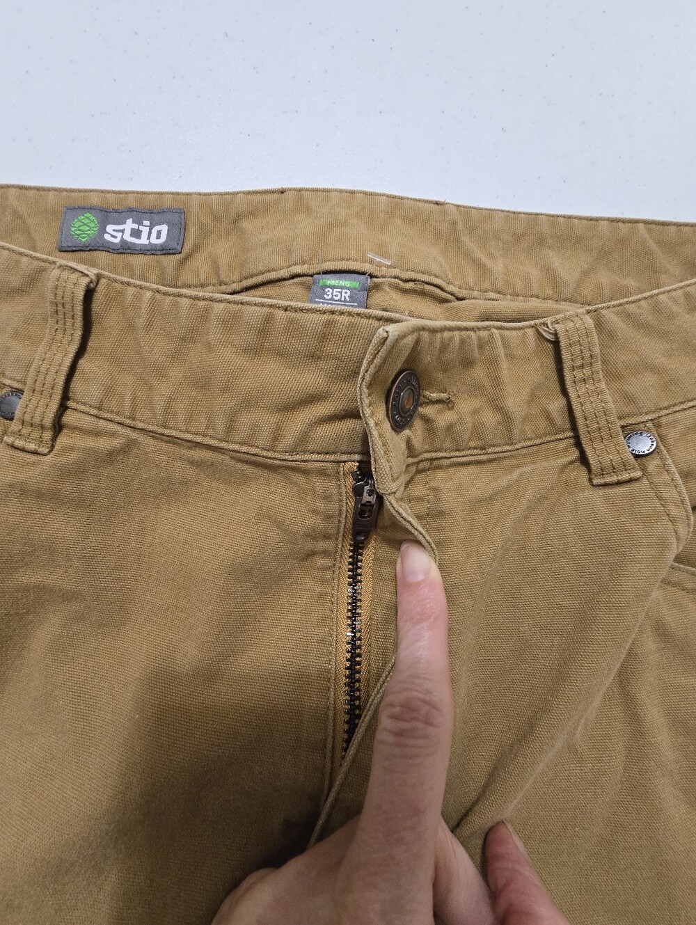 Stio 24/25 Men's Rivet Canvas Pant Barren Brutte Tan 35X30 Outdoor Cabincore - Picture 8 of 12